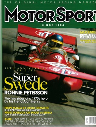 MOTOR SPORT 2008 OCT - PETERSON, MASSA, PROST v SENNA, GINETTA G12